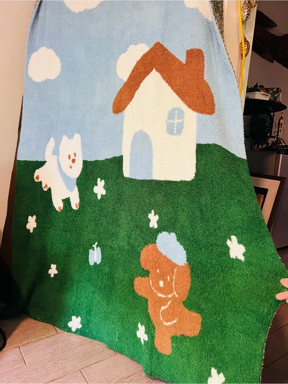 Plush Cartoon Throw Blanket - Stellar Condition Read more